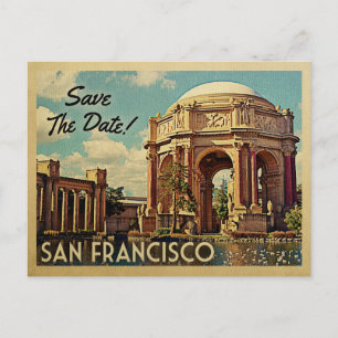 San Francisco Save the Date Palace of Fine Arts Ankündigungspostkarte
