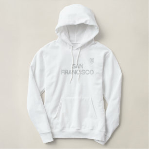 SAN FRANCISCO SCHWEISS BESTICKTER HOODIE