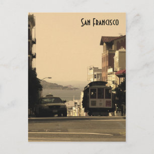 San Francisco-Seilbahn Postkarte