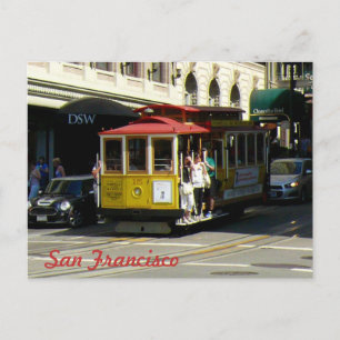 San Francisco-Seilbahn Postkarte