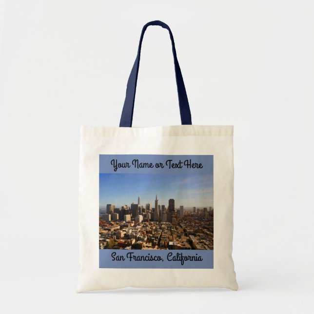 San Francisco Skyline #8-1 Tote Bag Tragetasche (Vorne)