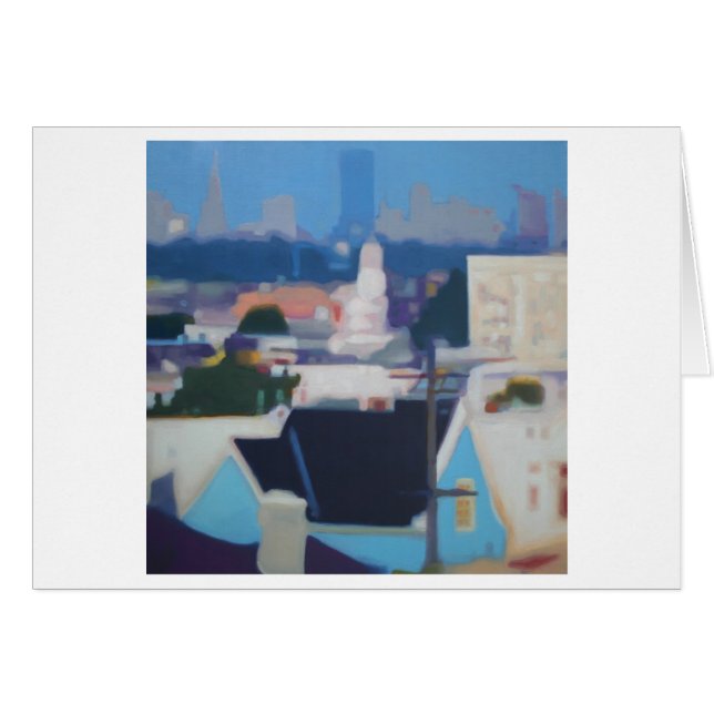 San Francisco Skyline (bleu) (Devant Horizontal)