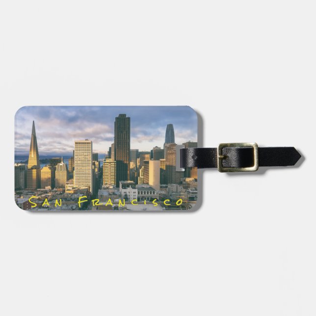San Francisco Skyline Gepäckanhänger (Vorderseite horizontal)