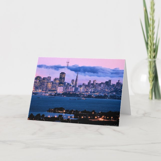San Francisco Skyline-Gruß-Karte Karte (Vorderseite)