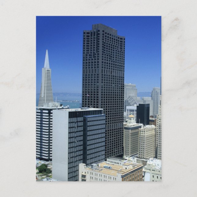 San Francisco, Skyline of Financial District Postkarte (Vorderseite)