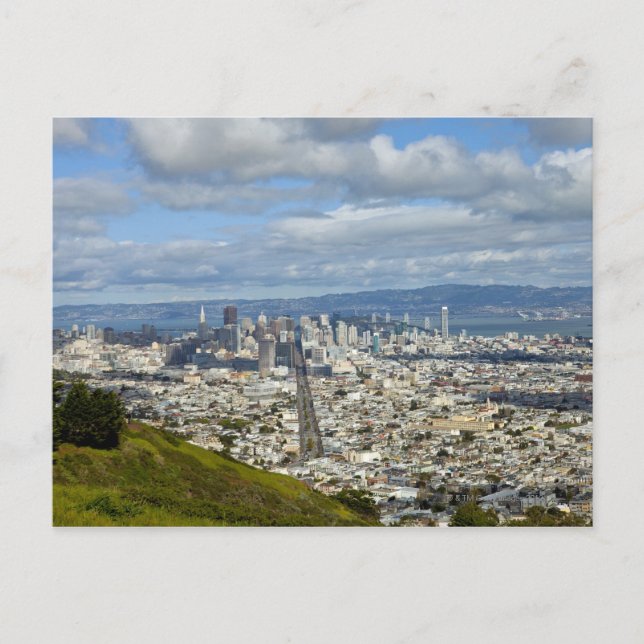 San Francisco skyline Postkarte (Vorderseite)