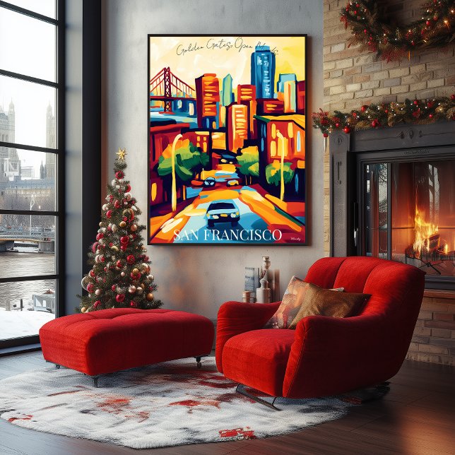 San Francisco Skyline und Golden Gate in Favist Poster (Von Creator hochgeladen)