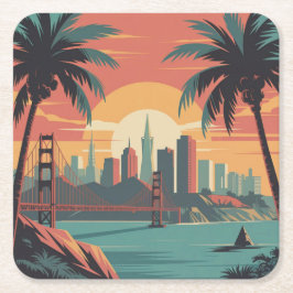 San Francisco Skyline Untersetzer Set