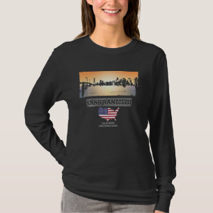 san francisco Skyline Vacation Souvenir Stadt T-Shirt