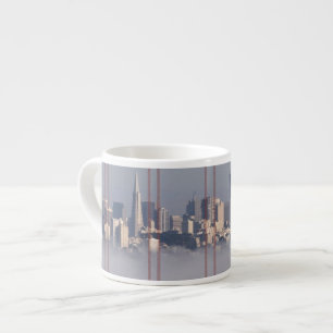 San Francisco Skyline von der Golden Gate-Brücke Espressotasse