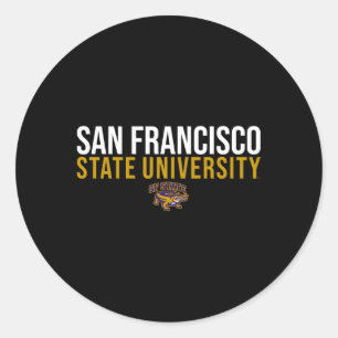 San Francisco Staat Sfsu Gators gestapelt Runder Aufkleber
