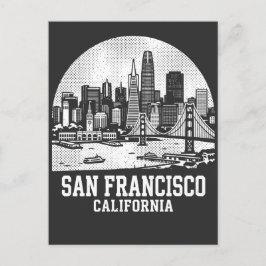 San Francisco Stadt Kalifornien Postkarte