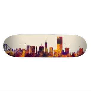 San Francisco Stadt-Skyline Skateboard