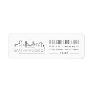 San Francisco stilisierte Skyline  