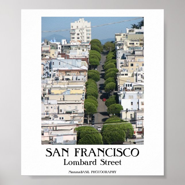SAN FRANCISCO - Straße Lombard Poster (Vorne)