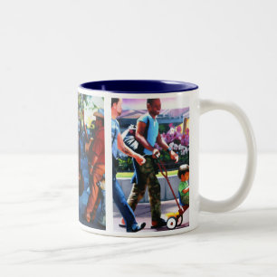San Francisco Straßen-Szene Zweifarbige Tasse