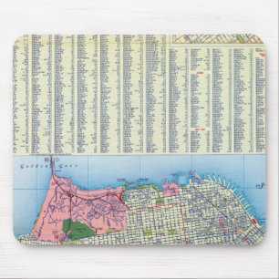 San Francisco Street Karte Mousepad
