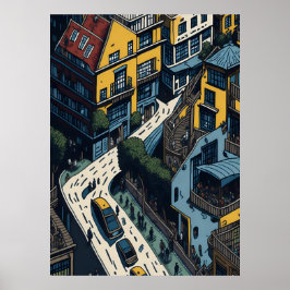 San Francisco Street Poster