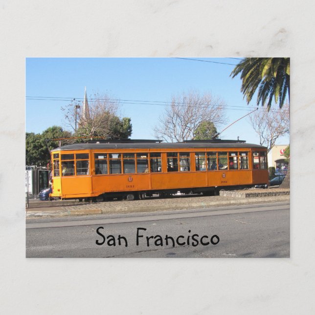 San Francisco Streetcar Postkarte (Vorderseite)