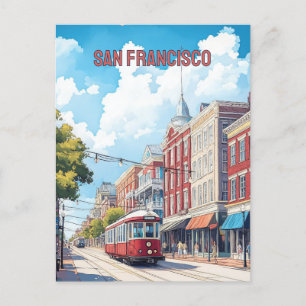 San Francisco Streetcar Postkarte