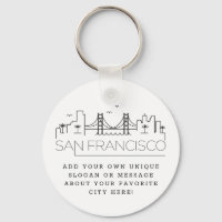 San Francisco Stylized Skyline | Benutzerdefiniert
