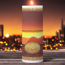 San Francisco Sunset 1124 Stumpenkerze