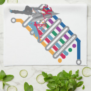 San-Francisco-Szene Küchentuch