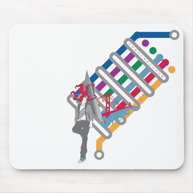 San-Francisco-Szene Mousepad (Vorne)