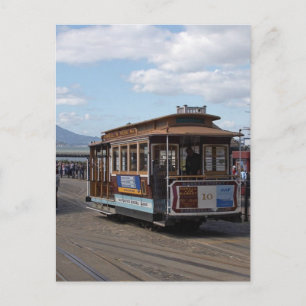 San Francisco Trolley Cars Postkarte