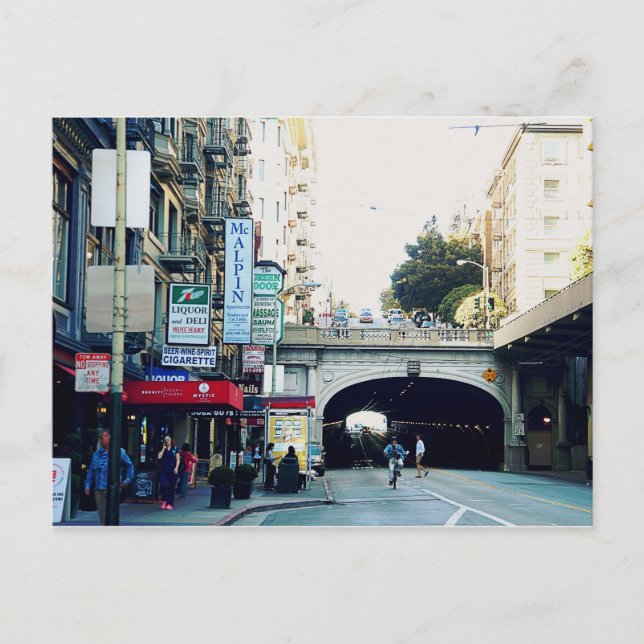 San Francisco: Tunnel Postkarte (Vorderseite)