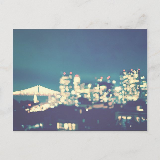 San Francisco Twinkle Original Foto Postcard Postkarte (Vorderseite)