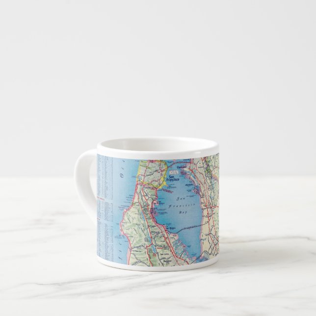 San Francisco und Nähe Espressotasse (Vorderseite Links)