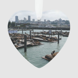San Francisco und Pier 39 Seelöwen Stadt Skyline Ornament