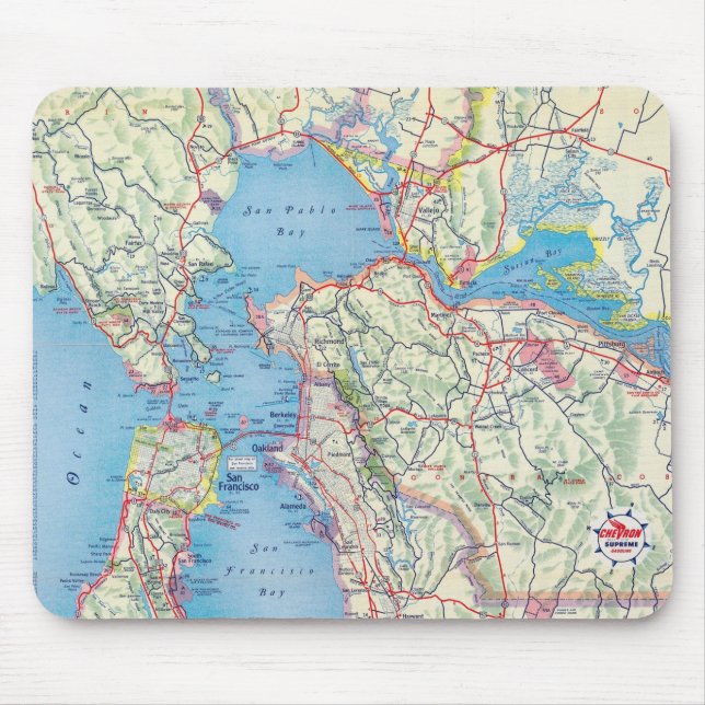San Francisco und Vicinity Mousepad (Vorne)
