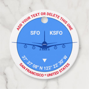 San Francisco, USA, kundenspezifische Gute Reise Geschenkanhänger