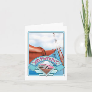 San Francisco, USA, Reiseplakat Feiertagskarte