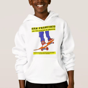 San Francisco, USA Skate Hoodie