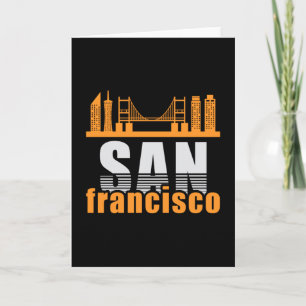 San Francisco USA Stadt Stadtbild Skyline Geschenk Karte