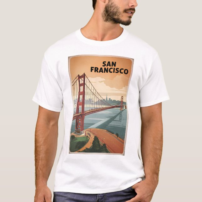 San Francisco USA Vintag T-Shirt (Vorderseite)