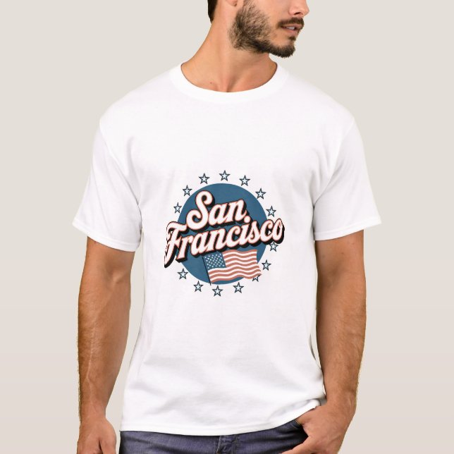 San Francisco USA Vintag T-Shirt (Vorderseite)
