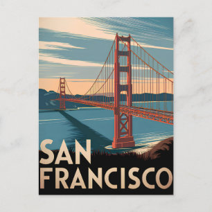 San Francisco USA Vintage Postkarte