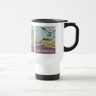 San Francisco USA Vintage voyage mugs