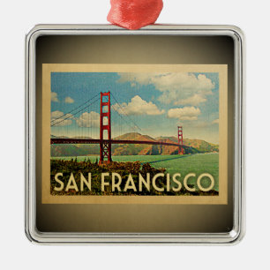 San Francisco Verzierungs-Golden Gate Brücke Silbernes Ornament