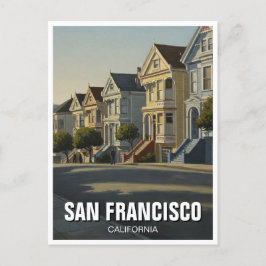 San Francisco Viktorianisch Houses Kalifornien Postkarte