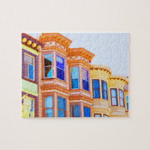 San Francisco Viktorianisch Houses Travel Postkart