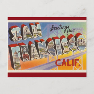 San Francisco Vintag Postcard Postkarte