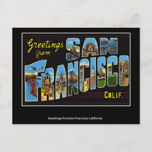 San Francisco Vintage Postkarte