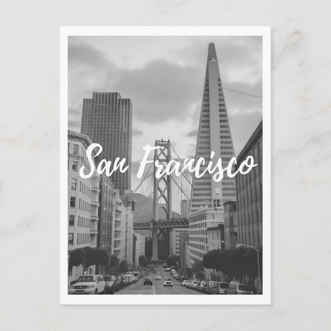 San Francisco Vintage Travel Postkarte (Vorderseite)