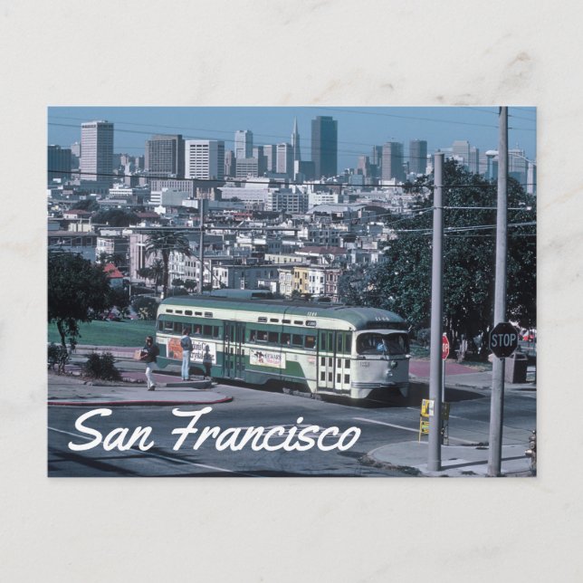 San Francisco Vintages Foto Postkarte (Vorderseite)