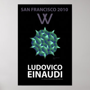 San Francisco willkommenes Ludovico Einaudi Plakat